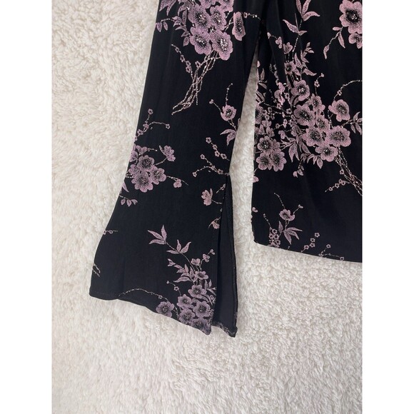 Vintage Xscape Top Women L Y2K 90s Fairy Grunge Whimsigoth Floral Witchy Sparkle - Picture 2 of 8